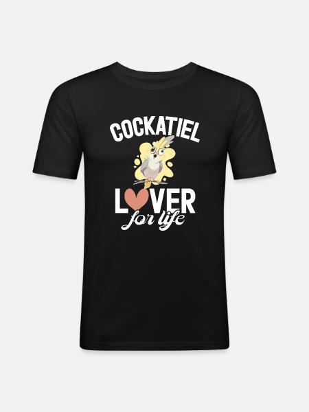 Cadeaux de calopsitte - T-shirt près du corps Homme - noir