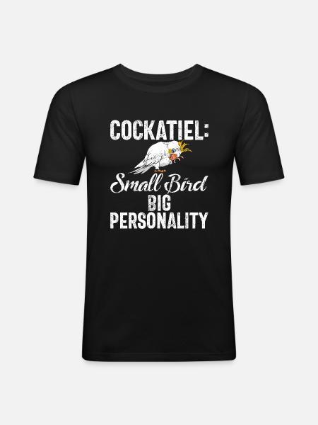 Cadeaux de calopsitte - T-shirt près du corps Homme - noir