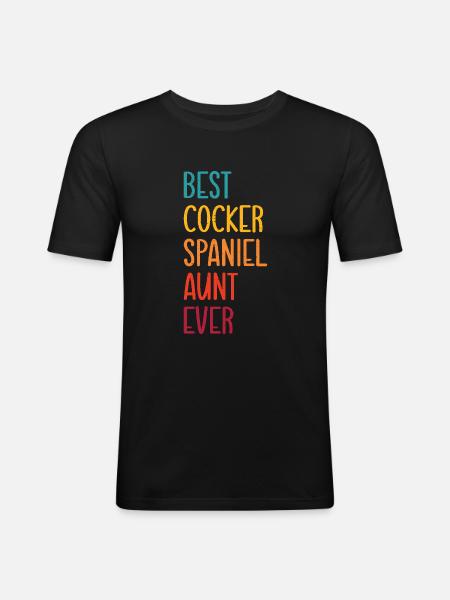 Cocker Spaniel Gifts - Men's Slim Fit T-Shirt - black