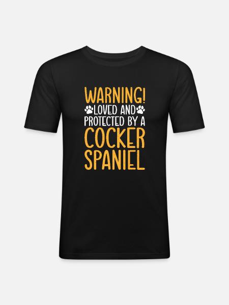 Cocker Spaniel Gifts - Men's Slim Fit T-Shirt - black