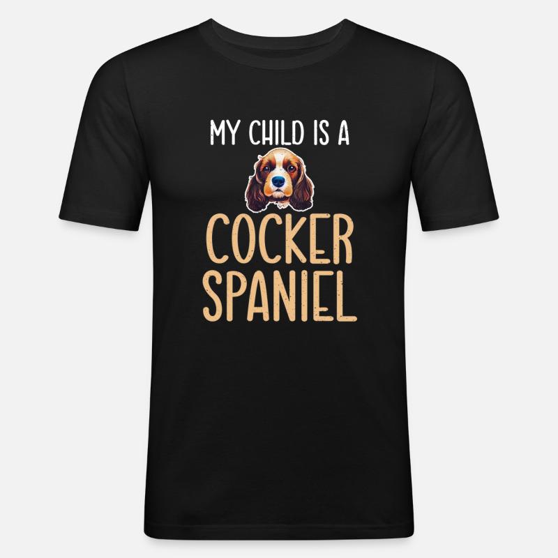 Cocker Spaniel Gifts - Men's Slim Fit T-Shirt - black