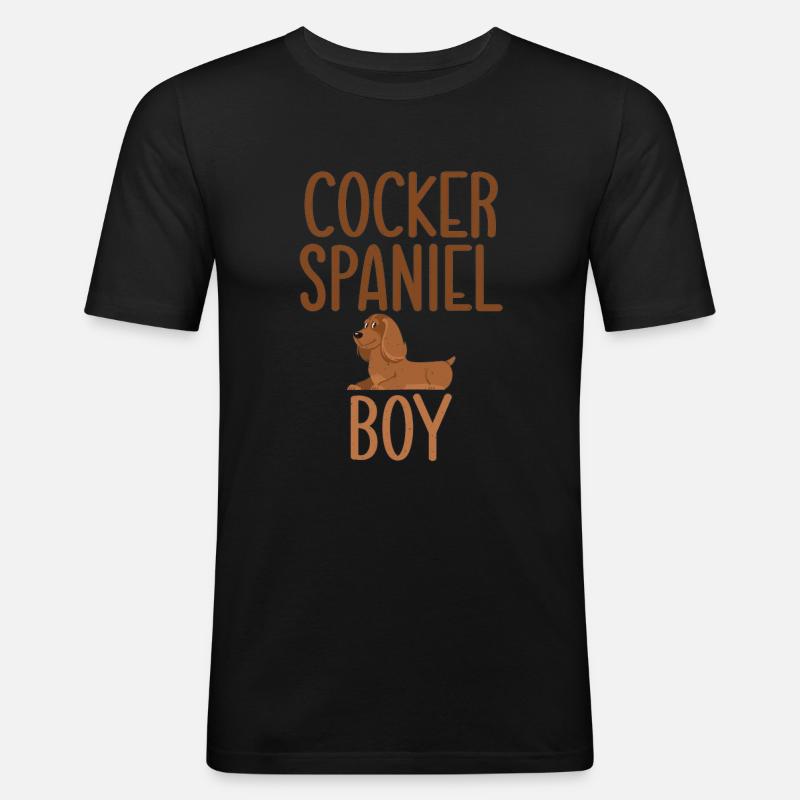 Cocker Spaniel Gifts - Männer Slim Fit T-Shirt - Schwarz