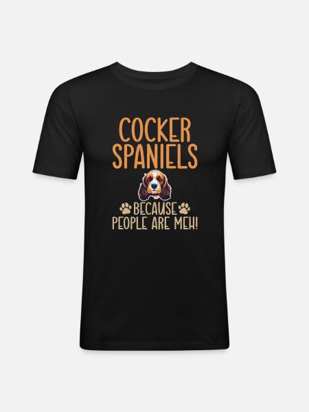 Cocker Spaniel Gifts - Men's Slim Fit T-Shirt - black