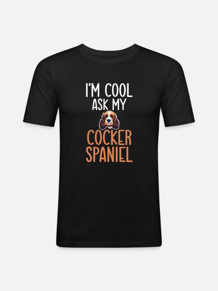 Cocker Spaniel Gifts - Men's Slim Fit T-Shirt - black