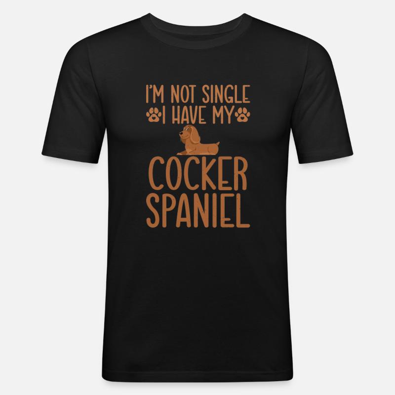 Cocker Spaniel Gifts - Men's Slim Fit T-Shirt - black