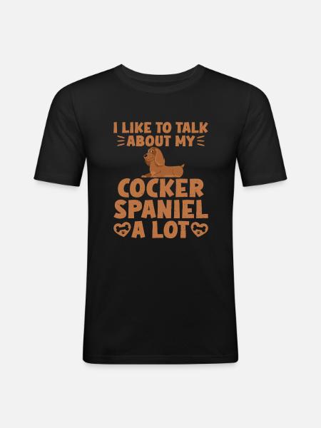 Cocker Spaniel Gifts - Men's Slim Fit T-Shirt - black