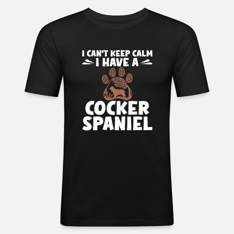 Cocker Spaniel Gifts - Men's Slim Fit T-Shirt - black