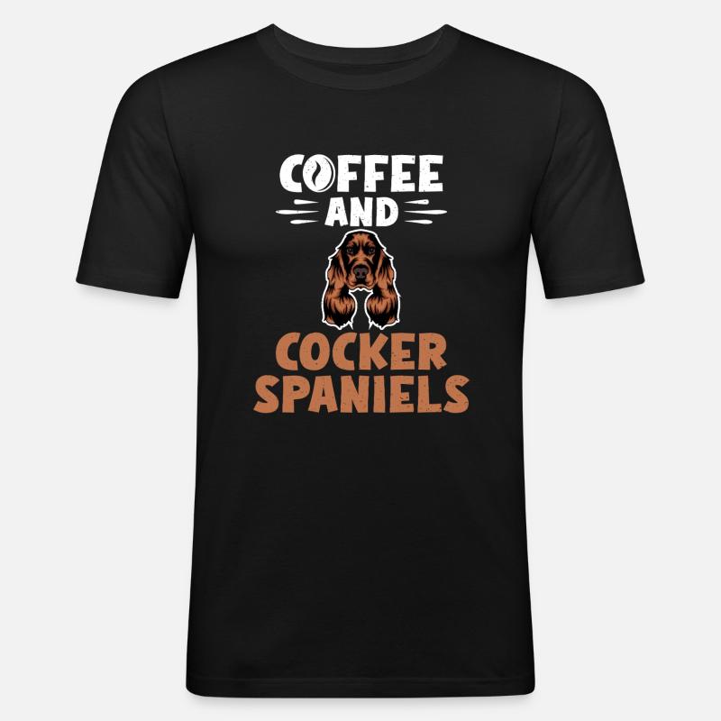 Cadeaux Cocker Spaniel - T-shirt près du corps Homme - noir