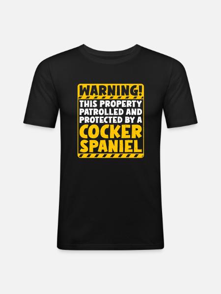 Cocker Spaniel Gifts - Men's Slim Fit T-Shirt - black