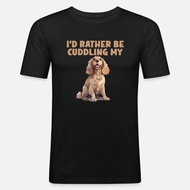 Cadeaux Cocker Spaniel - T-shirt près du corps Homme - noir
