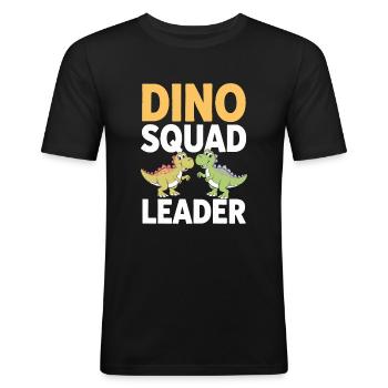 Dinosaur Party Decorations - Men's Slim Fit T-Shirt - black - Front - Nik (191cm)