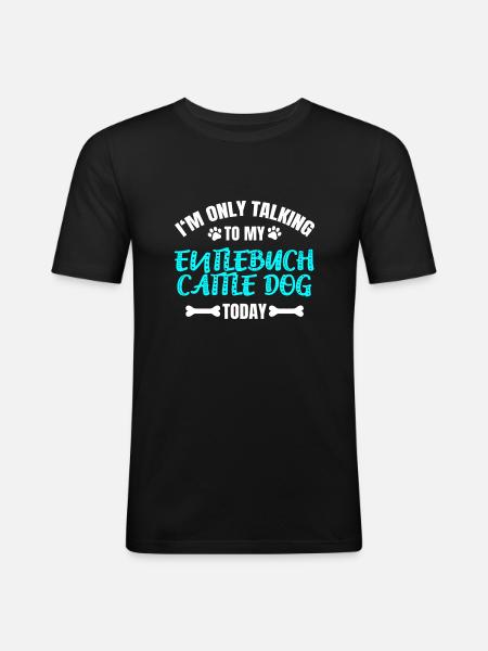 Entlebuch Cattle Dog - Men's Slim Fit T-Shirt - black