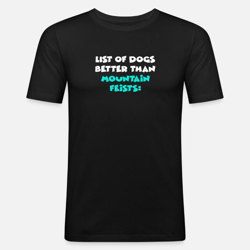 Mountain Feists - Männer Slim Fit T-Shirt - Schwarz