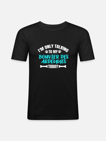 Bouvier Des Ardennes - Men's Slim Fit T-Shirt - black