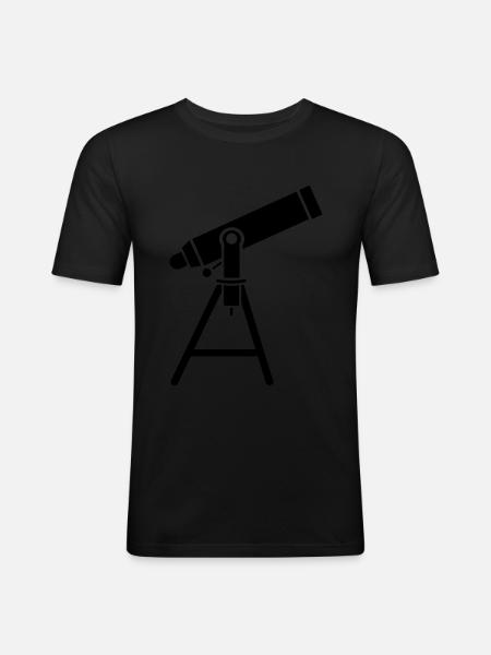telescope - Men's Slim Fit T-Shirt - black