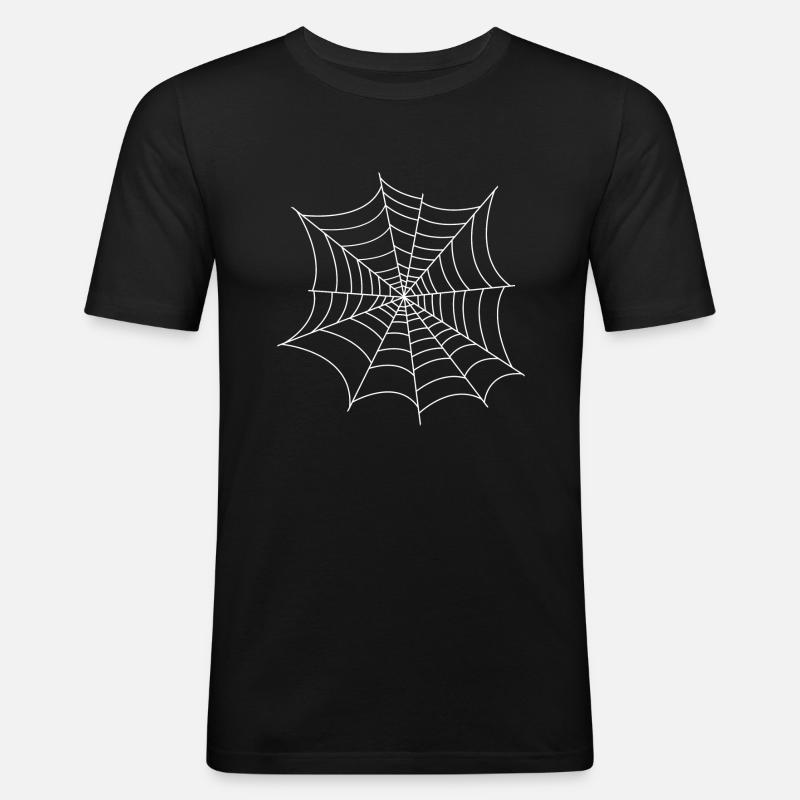 Netz 2 - Männer Slim Fit T-Shirt - Schwarz