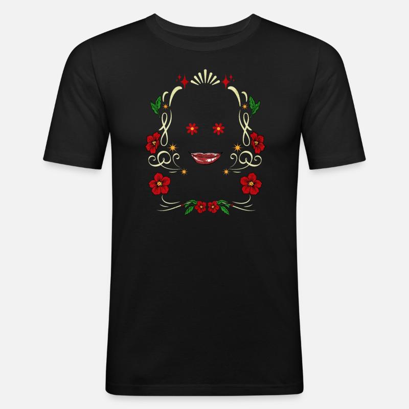 Frühlings-Diva - Männer Slim Fit T-Shirt - Schwarz