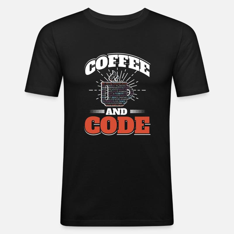 Software Computer Entwickler - Männer Slim Fit T-Shirt - Schwarz
