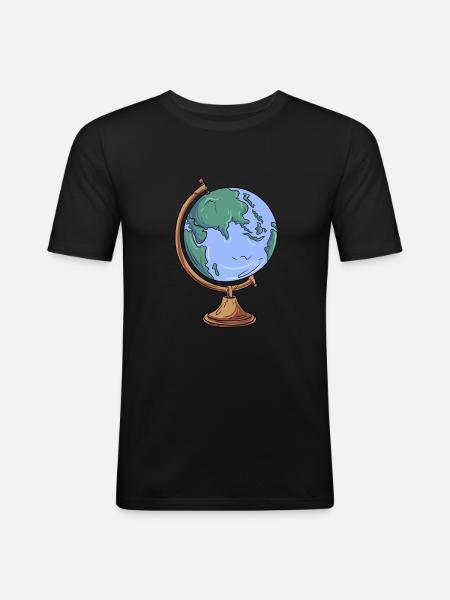 Globe Geography - Men's Slim Fit T-Shirt - black