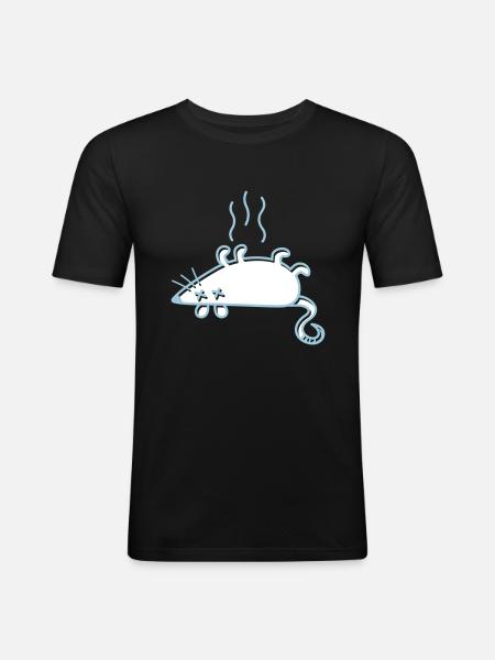 A Dead Mouse - Men's Slim Fit T-Shirt - black
