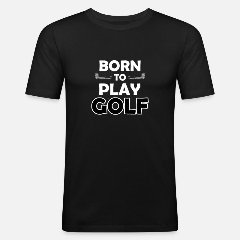Golf - Männer Slim Fit T-Shirt - Schwarz