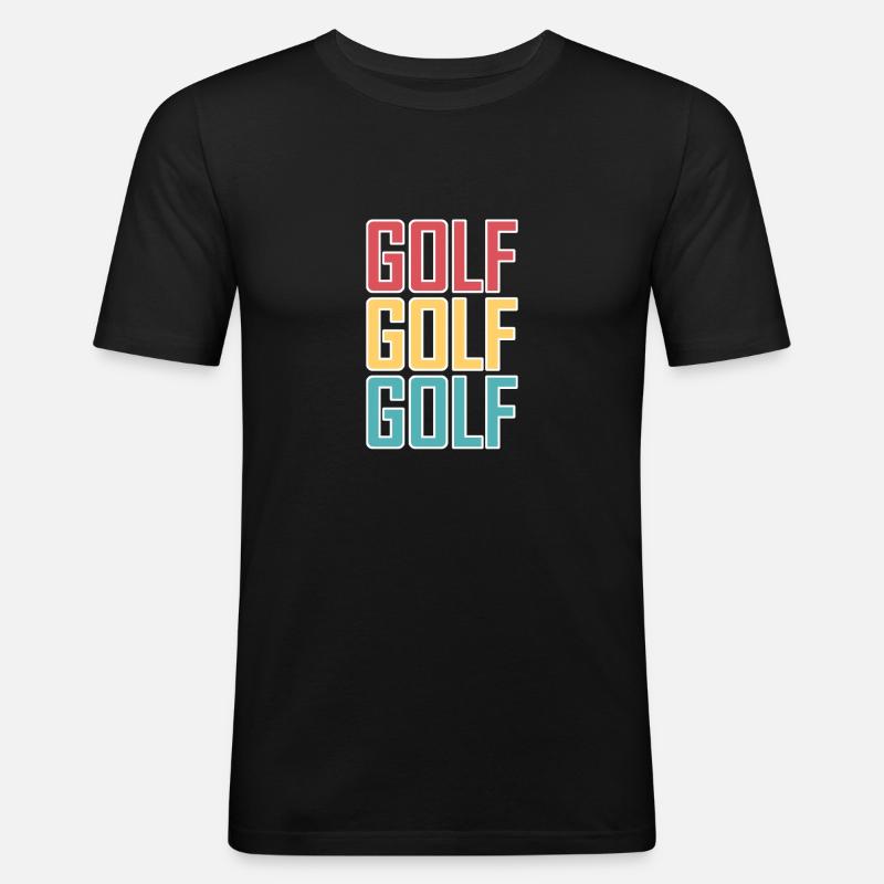 Golf Golf Golf - Men's Slim Fit T-Shirt - black