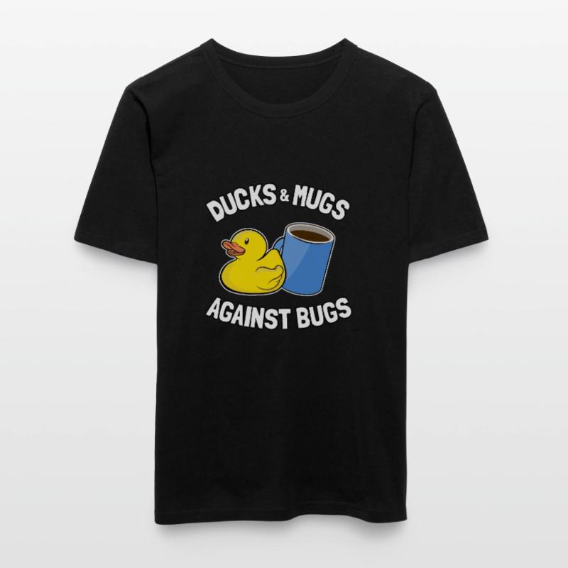 Programmeurs Canard Programmation Debugging Drôle T-shirt près du corps Homme