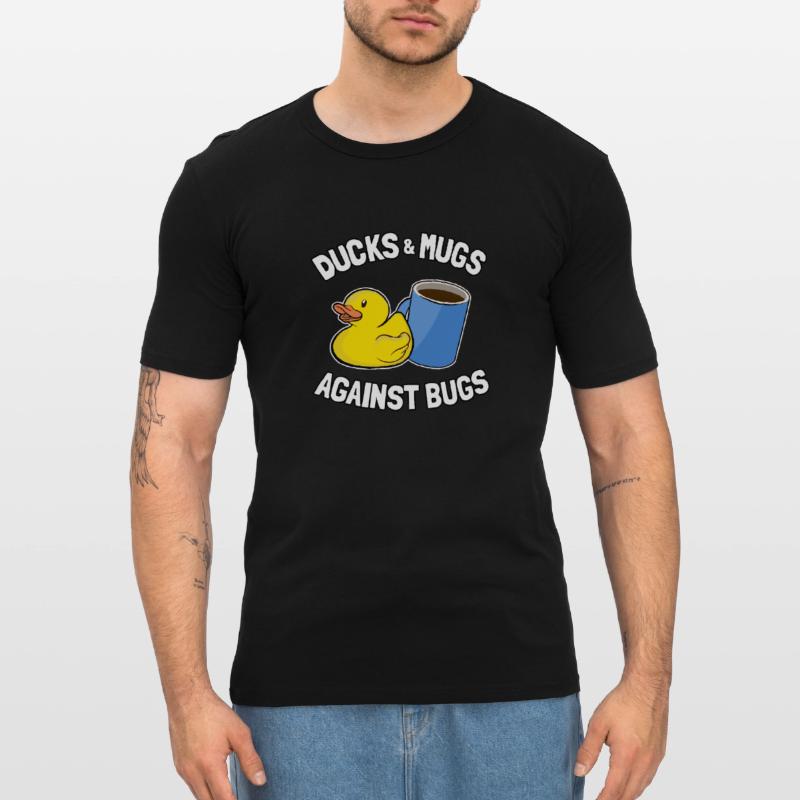 Programmeurs Canard Programmation Debugging Drôle T-shirt près du corps Homme