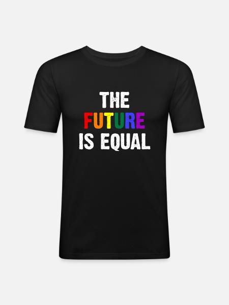 The Future Is Equal - Men's Slim Fit T-Shirt - black