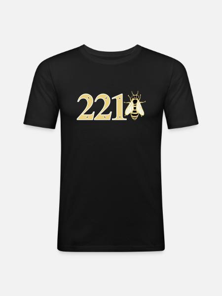 sherlock_221bee - Men's Slim Fit T-Shirt - black