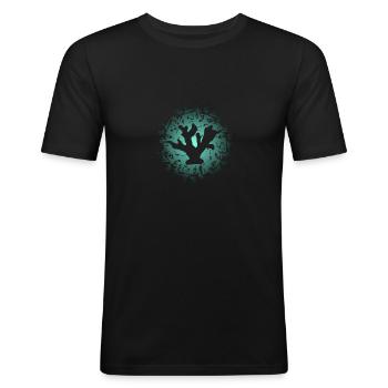 Coral Reef Aquarium Aquarist Gift - Men's Slim Fit T-Shirt - black - Front - Nik (191cm)