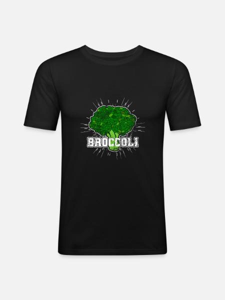 Broccoli broccoli vegetables - Men's Slim Fit T-Shirt - black
