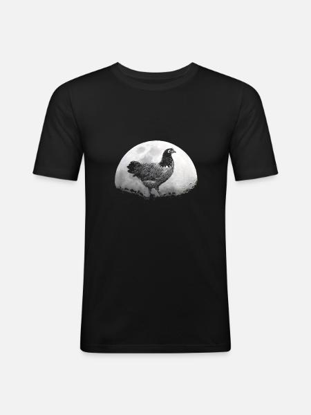Barbican poultry chicken farmer - Men's Slim Fit T-Shirt - black