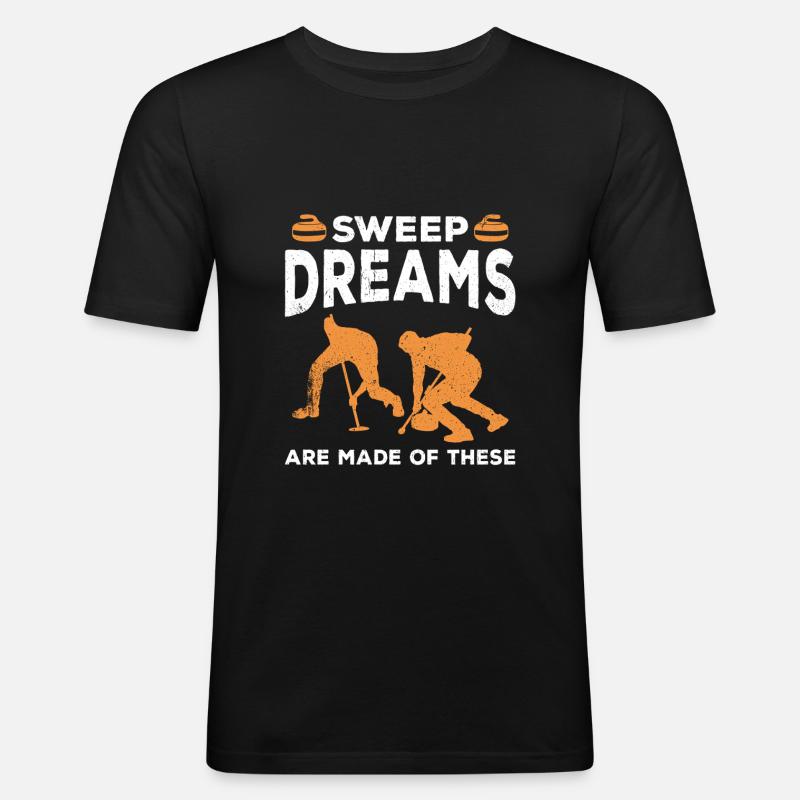 Curling Sport Curling - Männer Slim Fit T-Shirt - Schwarz
