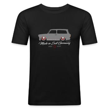  601 Kombi Low DDR - Männer Slim Fit T-Shirt - Schwarz - Vorne - Nik (191cm)