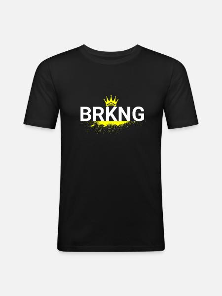 BierKNG - Männer Slim Fit T-Shirt - Schwarz