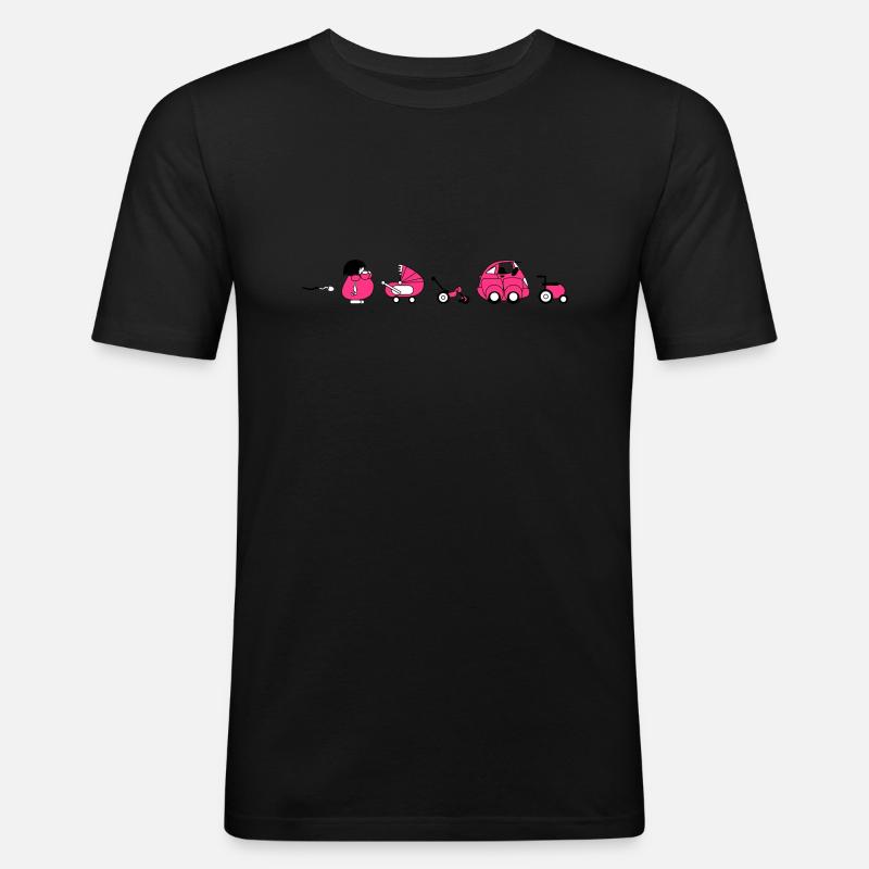 Evolution erfahren - Männer Slim Fit T-Shirt - Schwarz