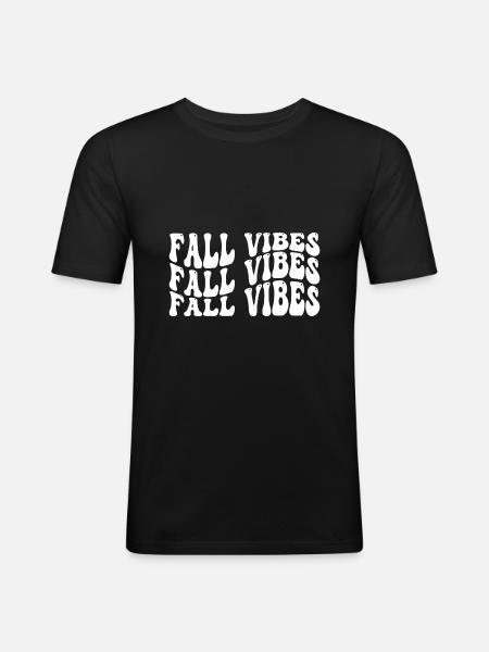 Case vibes - Men's Slim Fit T-Shirt - black