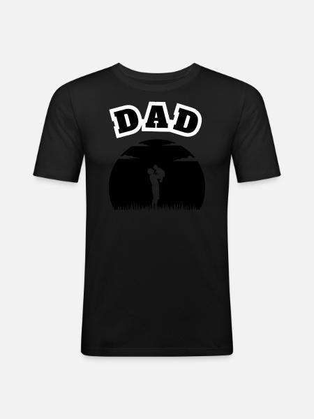 Dad Little Son Black - Men's Slim Fit T-Shirt - black