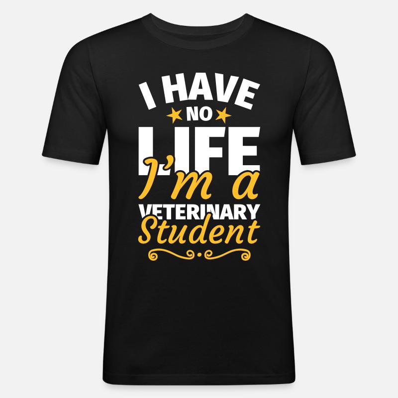 Veterinary medicine study veterinary student - Men's Slim Fit T-Shirt - black