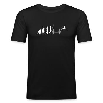 Dock Diving Canine Water Sport Dog Dock Jumping - Men's Slim Fit T-Shirt - black - Front - Nik (191cm)