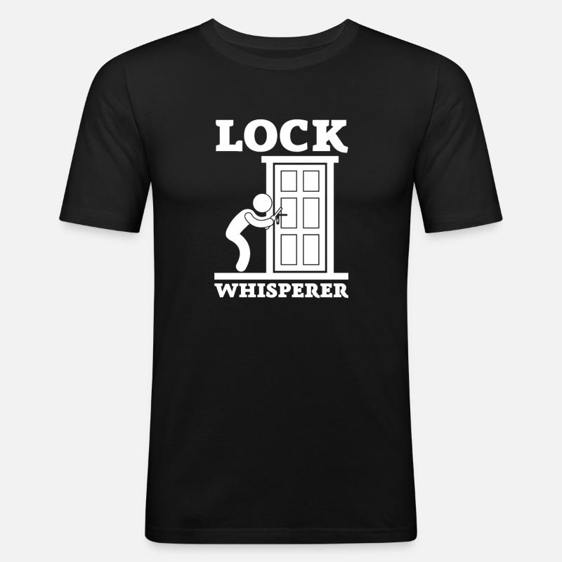 Lockpick Lockpicking Professional Locksmith - Men's Slim Fit T-Shirt - black