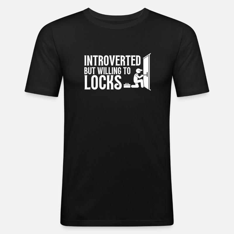 Lockpick Lockpicking Professional Locksmith - Men's Slim Fit T-Shirt - black