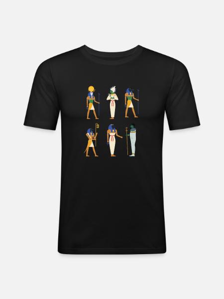 Hieroglyphics Egyptologist, Ancient Egyptian - Men's Slim Fit T-Shirt - black