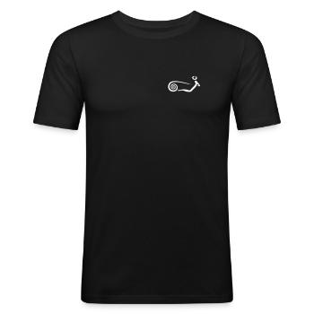 Erg Ergometer And Rowing Exercise Machine Rowing - Männer Slim Fit T-Shirt - Schwarz - Vorne - Nik (191cm)