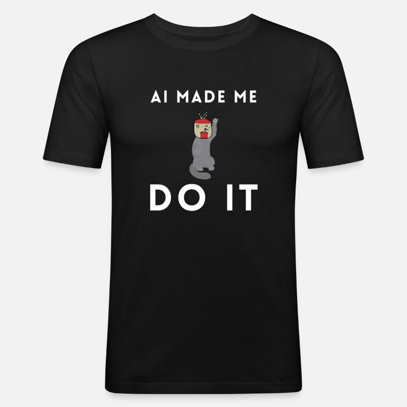 Artificial Intelligence Ai Chat - Men's Slim Fit T-Shirt - black