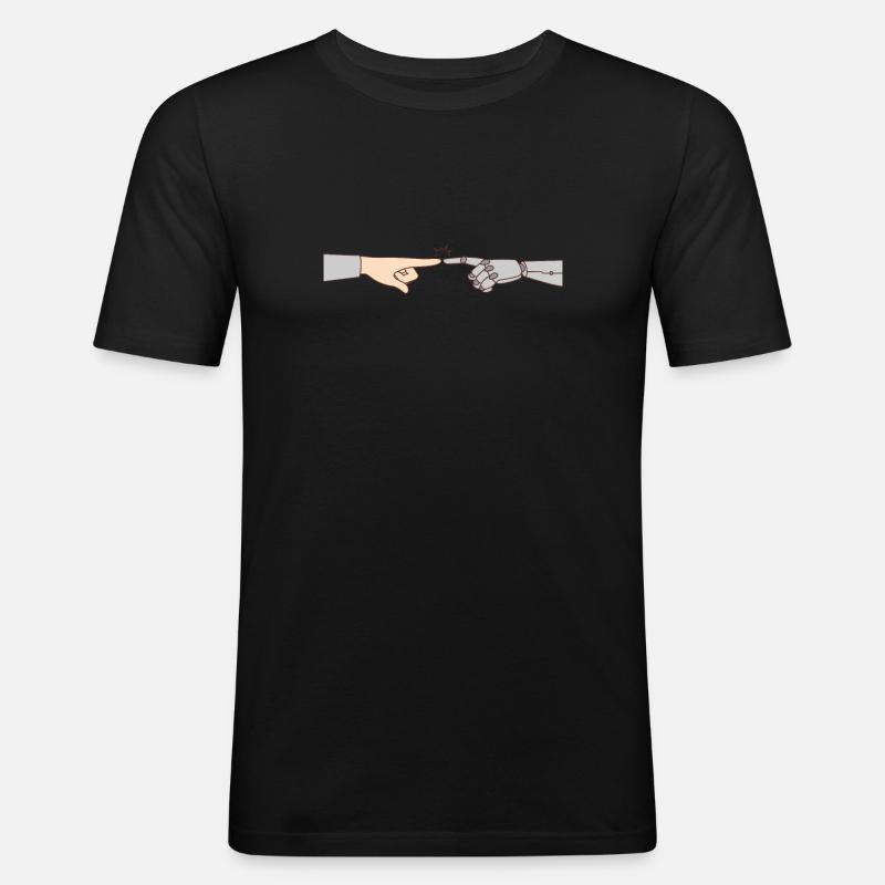 Artificial Intelligence Ai Chat - Männer Slim Fit T-Shirt - Schwarz