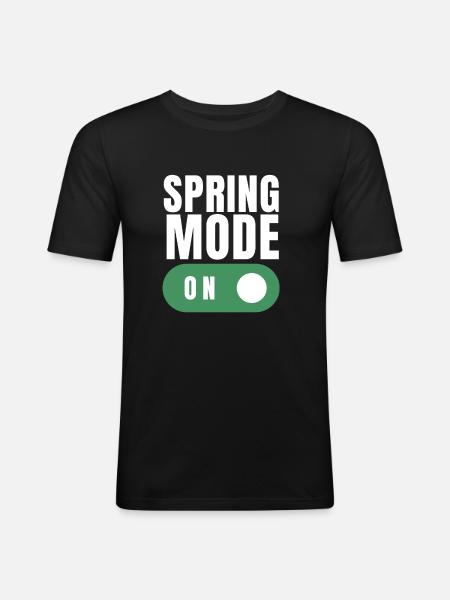First Day Of Spring Equinox - Men's Slim Fit T-Shirt - black