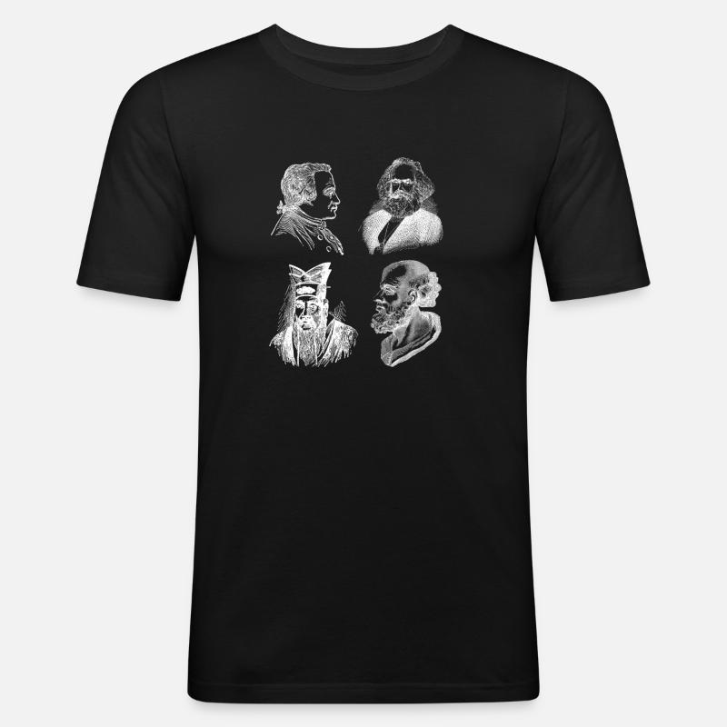 Philosophical Debate Feeling Philoslothical - Men's Slim Fit T-Shirt - black
