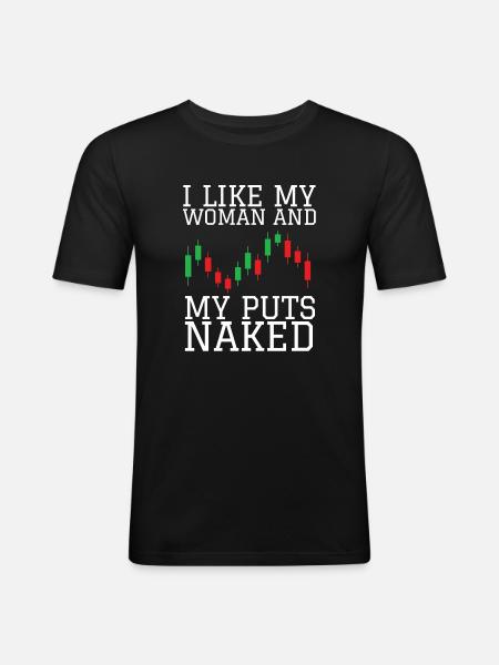 Volatility Options Trading Trader - Männer Slim Fit T-Shirt - Schwarz